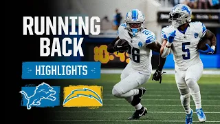 David Montgomery and Jahmyr Gibbs BALLED OUT | Lions at Chargers running back highlights