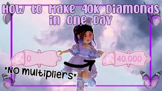 How to Make 40k Diamonds a Day in Royale High + Tips // My Farming Routine