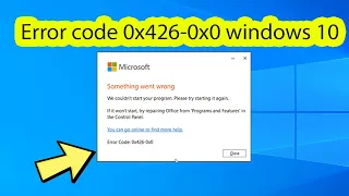 How to fix microsoft office error code 0x426 0x0