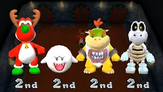 Mario Party 9 - Minigame - Yoshi Vs Boo Vs BowserJr Vs Dry Bones