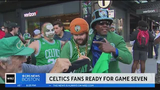 Celtics fans pumped up ahead of Game 7 at TD Garden