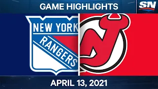 NHL Game Highlights | Rangers vs. Devils - Apr. 13, 2021