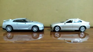 BMW F10 535i Welly vs Nissan GT-R 1/60