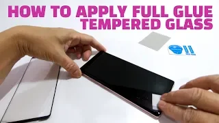 How To Apply Full Glue Tempered Glass on Samsung