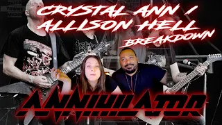 Annihilator Crystal Ann/ Alison Hell  Reaction!!!