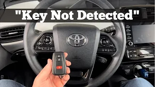 2016 - 2022 Toyota Prius Key Not Detected - How to Start Prius With Dead, Bad, Broken Remote key Fob