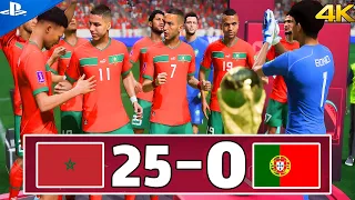 FIFA 23 Morocco VS Portugal | Ronaldo VS Hakim Ziyech 2023 | FIFA 23 PS5 4k GAMEPLAY