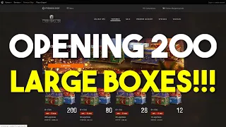 World of Tanks: Opening 200 Premium Christmas Boxes!