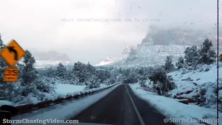 Historic rare heavy snow blankets Sedona, AZ - 1/26/2021