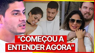 Arthur Aguiar fala de Maira Cardi durante o podcast