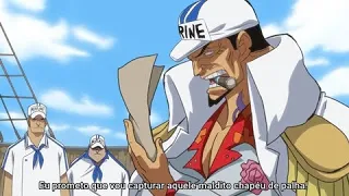 Reação de Akainu após Luffy derrotar Kizaru e Saturno em Egghead - One Piece