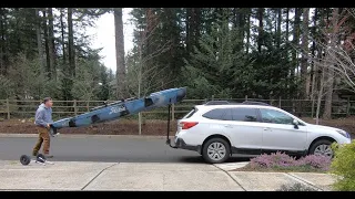 How to load a heavy kayak on top of a car