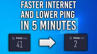 HOW TO GET LOWER PING AND SPEED UP YOUR INTERNET | WINDOWS 10/11 | 2022