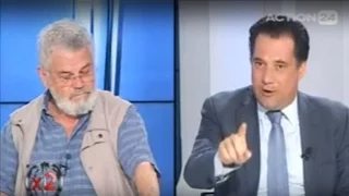 Ο Άδωνις Γεωργιάδης στην εκπομπή Χ2 με τον Γιάννη Πολίτη στον ACTION24 17/05/2016