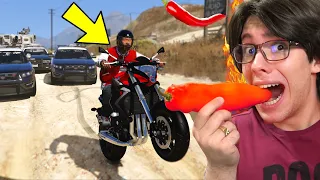 DESAFlO... SE CAIR DA MOTO COME PIMENTA!! (GTA 5)