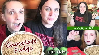 CHOCOLATE FUDGE 🍫 made with AVOCADO🥑 *Recipe* Having Fun with Vicky🥳 | SaltedCaramel Life