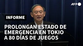 Gobierno prolonga estado de emergencia en Tokio por covid a 80 días de los Juegos Olímpicos | AFP