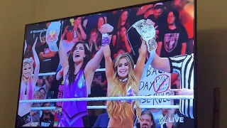 Aliyah and Raquel Rodriguez Win WWE Women’s Tag Team Championship Reaction