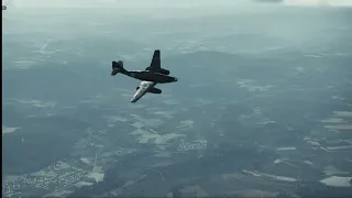 American bomber pilot witness the first jet. Warthunder