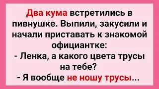 Два Кума Пристали к Официантке в Пивной! Сборник Смешных Свежих Анекдотов для Настроения! Позитив!