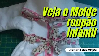 Molde roupão infantil