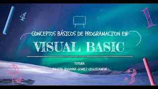 VIDEO TUTORIA CONCEPTOS BASICOS DE PROGRAMACION EN VISUAL BASIC