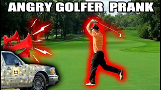 WORLDS LOUDEST AIR HORN PRANK ON GOLFERS