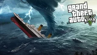 SCONTRO TRA TITANIC - TITANIC VS TORNADO - GTA 5 MOD ITA