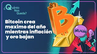 #QuántoNosQueda 87: Bitcoin crea maximo del año mientras inflación y oro bajan