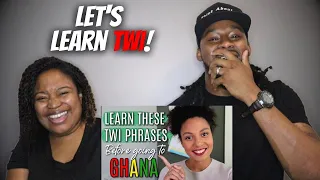 🇬🇭 LET'S LEARN TWI! American Couple Learn Ghana's Akan Phrases (For Beginners)