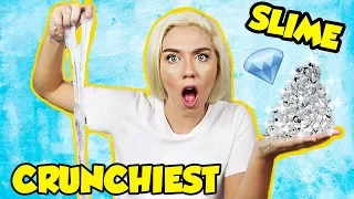 THE CRUNCHIEST DIAMOND SLIME IN THE WORLD! LEARN HOW TO MAKE THE BEST CRUNCHY SLIME! SO SATISFYING