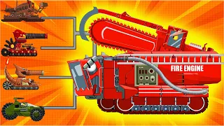 Acidic Hks-Trencher Fire Truck | Cartoons about tanks