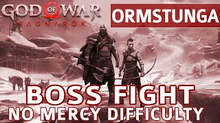 God of War Ragnarok - Ormstunga Boss Fight (No Mercy Difficulty)