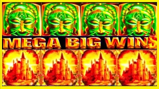 **MEGA BIG WINS!** 25 FREE SPINS! King of Africa & Mystical Unicorn Slot Machine Bonus WMS