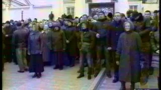 Репортаж TV-4 о провокации УПЦ КП возле Почаевской Лавры 25.02.2014