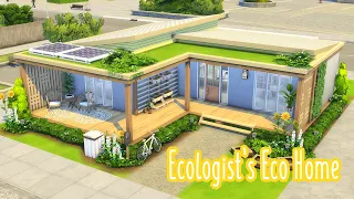 Ecologist's Eco Home! | The Sims 4 Speed Build | No CC