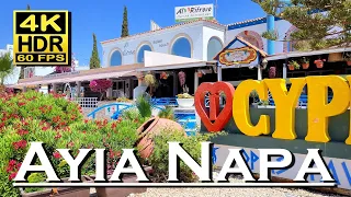 Ayia Napa Cyprus in 4K 60fps HDR (UHD) Dolby Atmos 💖 The best places 👀 walking tour , Agia Napa