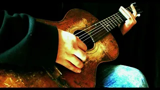 Krbi's Guitar - Very easy blues in open g tuning (with bottleneck slide)
