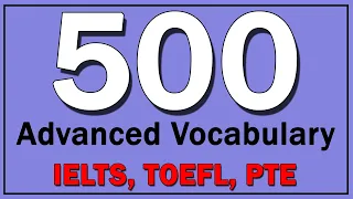 500 Advanced English Vocabulary | Learn While You Sleep