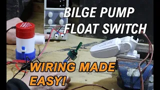 How do you wire a bilge pump?  We show how to wire in a manual 12V bilge pump with a float switch