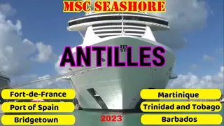 MSC SEASHORE CRUISE IN ANTILLES  KREUZFAHRT IN ANTILLEN  КРУИЗ ПО АНТИЛЬСКИМ ОСТРОВАМ,ST MAARTEN,BVI