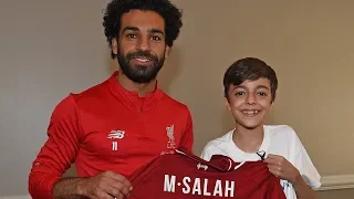 Young fan's dream comes true as Mohamed Salah drops in | Make-A-Wish Foundation