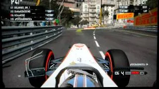 F1 2011 Crash up in Monte Carlo