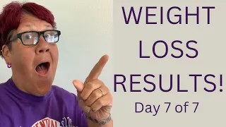 WEIGHT LOSS RESULTS on 7 day ALL POTATO DIET // potato reset