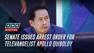 Senate issues arrest order for televangelist Apollo Quiboloy | ANC