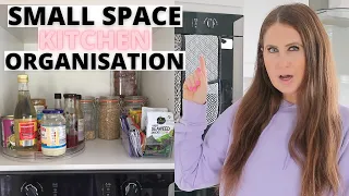 SMALL SPACE KITCHEN ORGANISATION | KITCHEN CUPBOARD ORGANISATION & STORAGE HACKS