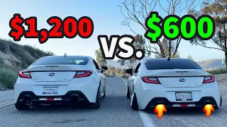 2022 Subaru BRZ: CHEAP Vs. EXPENSIVE Exhaust!