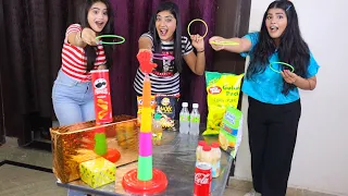 Throw The Ring and Get the Gifts with @DingDongGirls Challenge| Funny Game| Fun Challenge