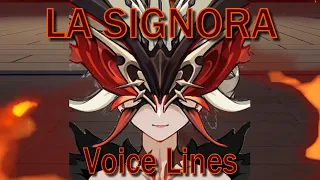 La Signora (Weekly Boss) - Voice Lines -- Genshin Impact