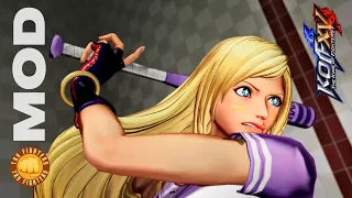 Jenet plays baseball and hits everyone with her bat - KOF XV MOD